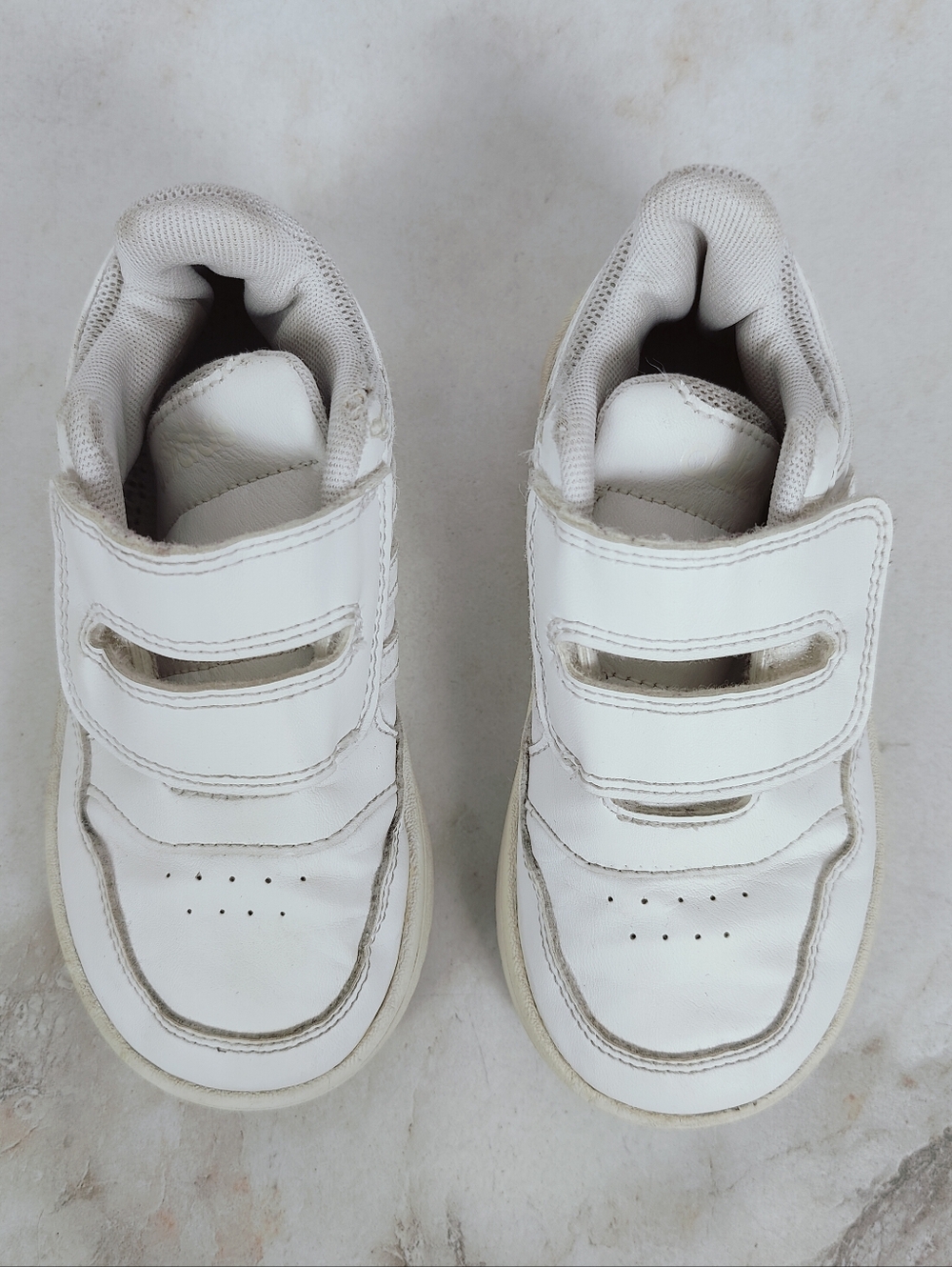 Adidas Toddler Hoops White Lifestyle Basketball Shoes Sneakers, Sz 9K - Picture 5 of 11